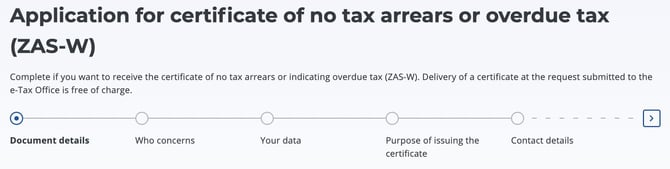 How to apply for tax certificate PL 4