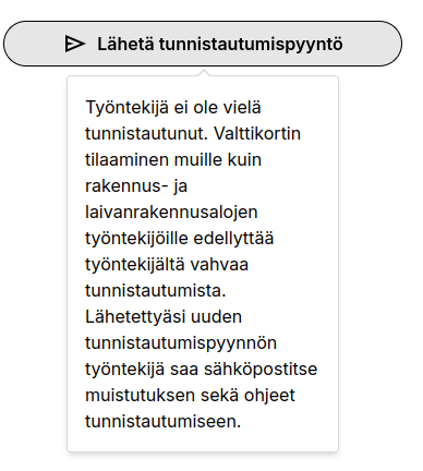 tunnistautumispyyntökälissä