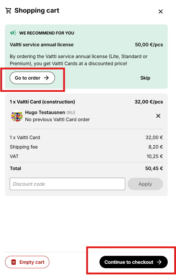 valttipalvelupakettien