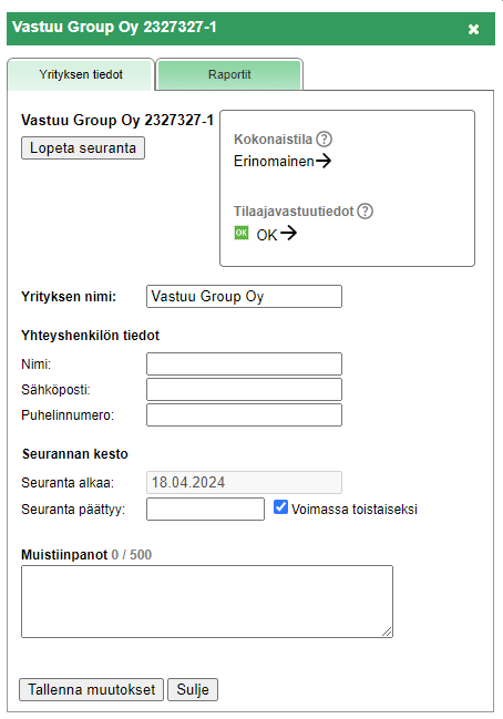 valvojakäyttö8