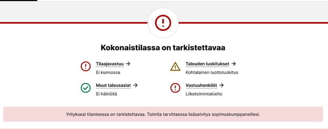 tarkistettavaa