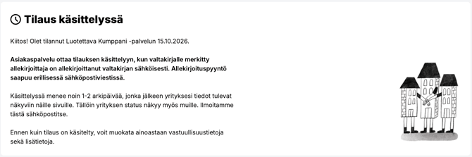 Ostopolku_tilaus käsittelyssä